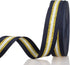 ATRBB 24 Yards 1 Inch Navy/Gold/White Stripe Grosgrain Ribbon Double Face Polyester Colorful Ribbon for Crafts DIY Gift Package Wrapping...