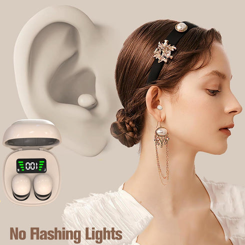 Small Invisible Earbuds Smallest Wireless Bluetooth Low Profile Micro Tiny Discreet Mini Earbuds for Small Ear Canals Invisible Ear Buds for Small...