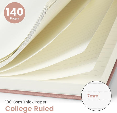 Lined Journal Notebook for Women & Men, Hardcover College Ruled Journal Notebook for Work, Note Taking, Writing, Perfect for Office School Home Su...