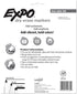 EXPO Low-Odor Dry Erase Markers, Chisel Tip, Black, 8-Count...
