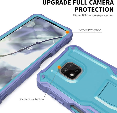 DUOPAL for Motorola Moto G Power 2021 Case, Military Grade Protection Shockproof Case with Tempered Glass HD Screen Protector and Kickstand Compat...