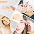 MotBach 60 PCS Nude Round Makeup Sponge, Cosmetic Sponge Round Foam Pad Eye Facial Powder Puff, Beauty Makeup Foundation Powder Blender for Women ...