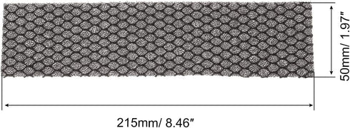 PATIKIL 8.5" x 2" x 0.2" Air Conditioner Foam Filter, 2 Pack Air Filtering Replacement Washable Reusable for Air Conditioning Purifiers, Black...