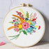 Konrisa Stamped Embroidery Kit with Pattern Floral DIY Sewing Cross Stitch Kits for Adult Flowers Plants Embroidery Starter Kit with Embroidery Fl...