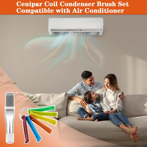 Cenipar 2PCS Air Conditioner Condenser Fin Comb Set Include FCR6 Fin Comb and Stainless Radiator Fin Comb Compatible with Air Conditioner HVAC Fin...