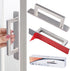 Self-Stick Adhesive Cabinet Handles - 6" Stainless Steel No-Drilling Easy Installation Handles for Cabinet Door Window Drawer & Refrigerator Micro...