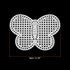 PATIKIL Plastic Mesh Canvas Sheets,10Pcs 3.15inch Cross Needlework Blank Yarn Crafting for Embroidery DIY Bookmarks Cup Mats, White, Butterfly Sha...
