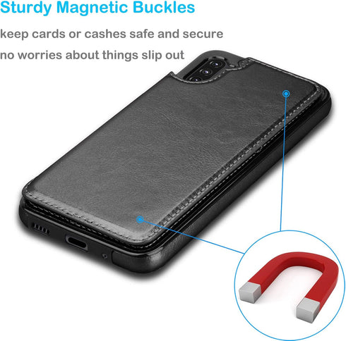 Tekcoo Galaxy A11 Case/Galaxy A11 Wallet Case, Minimalist Luxury PU Leather ID Cash Credit Card Holder Slots Magnetic Closure Kickstand Folio Flip...