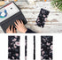 HUA ANGEL Bifold Wallets, Slim Long Wallet for Women RFID Blocking Ultra Thin Credit Card Holder Ladies Clutch Purse Billfold...