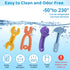 4 Pack Chew Baby Teething Toys for 0-12 Months, Freezable BPA Free Silicone Baby Molar Teether Chew Toys, Hammer Wrench Spanner Pliers Shape Baby ...
