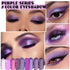 evpct 9 Colors Purple Pink Lavender Glitter Shimmer Matte Eye Shadow Palette Makeup Highly Pigmented Waterproof Violet Mauve Dark Purple Silver Pe...