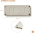 ZAZ Instant Dry Sink Caddy, Kitchen Sponge Soap Holder Dispenser, Bathroom Countertop Fast Drying Stone (Fog Mist)...