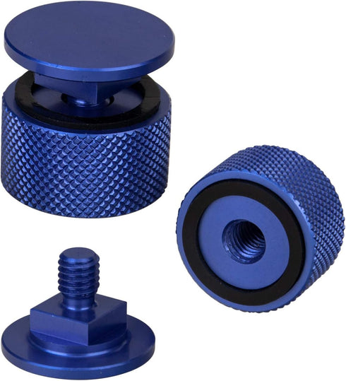 3mirrors Welding Hood (Pipeliner) Helmet Fasteners Blue Headgear Replacement Parts Accessories Screws Flip Hood Aluminum -Anodized w/Silicone Wash...