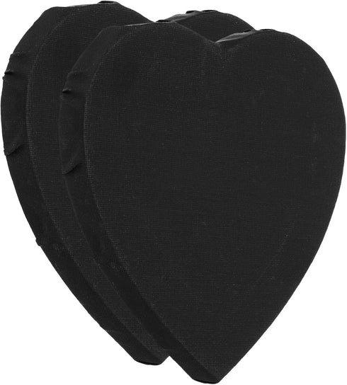 PATIKIL 5.9" Heart Canvas Board for Painting, 2 Pcs Blank Stretched Panels Frame Board for Oil Acrylic Circle Shaped Art Paint Drawn Wood Easel, B...