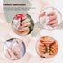 3pcs Nail Art Clean Up Brushes, Nails Painting Brushes, Round & Angled Head Pen Silicone Nail Art Acrylic Pen Brushes Dotting Pen Nail Painting To...