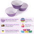 Baking Cups, 100 pieces Paper Cupcake Liners Wrappers Nonstick Muffin Molds Baking Cup Holders for Wedding, Birthday, Baby Shower or Holiday Party...