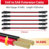 14 AWG SAE to SAE Extension Cable 14 Gauge 2-Pin SAE Connector Extension Cord with Dual Head Plug for Solar Panel Automotive Car Motorcycle 10in...
