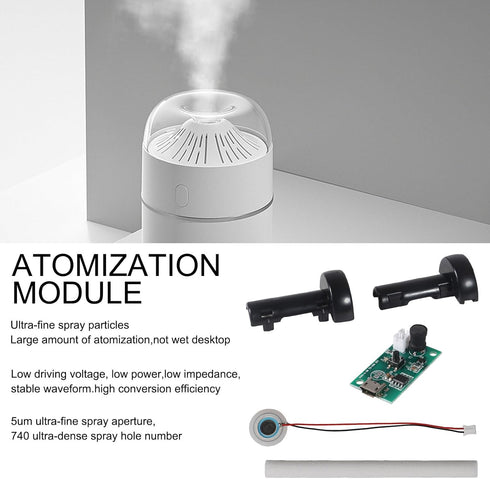 3pcs 5V USB Humidifier Atomization Module Driver Board, USB Spray Module Circuit Board Atomization Module Atomization Plate Circuit Board for Home...