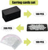 Twavang Earring Card Holder Set, 100Pcs Kraft Paper Earring Display Cards, 100 Pairs Clear Earring Backs with 100Pcs Self Adhesive Bags for Earrin...