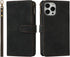 iCoverCase Compatible with iPhone 13 Pro Wallet Phone Case with Card Holder, PU Leather Zipper Pocket Magnetic Detachable Flip Case with Wrist Str...