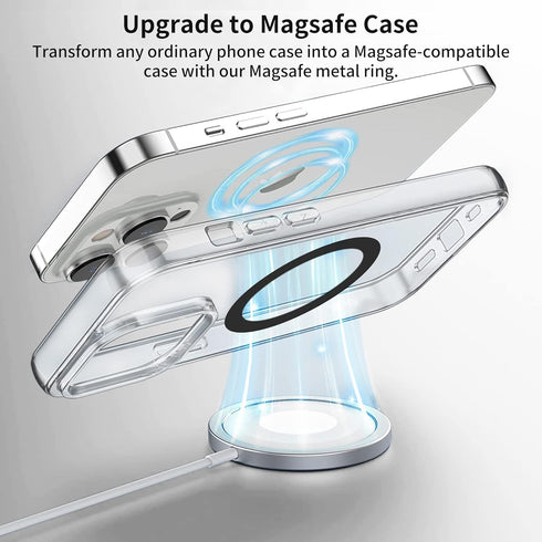 Universal Metal Rings Compatible with Magsafe Sticker - (Black&Silver&White)......