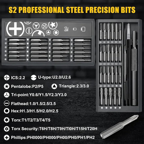 50-in-1 Precision Screwdriver Set, Small Screwdriver Set Magnetic, Mini Screwdriver Set with Case, Electronics Repair Tool kit for Laptop, iPhone,...