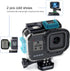 60M(196ft) Waterproof Housing Case for GoPro Hero 8 Black,Protective Underwater Diving Housing Shell with 2 Cold Shoe Adapters Bracket Accessories...