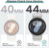 Tensea [5+5Pack for Samsung Galaxy Watch 7 Screen Protector Case 44mm Accessories, Hard PC Bumper/HD Anti-Fog Tempered Glass Protective Film, Face...
