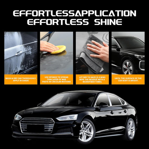 Car Wax for Dark Color Cars | Black, Charcoal, Midnight Blue | Liquid Depth & Sun Swirl Defender | 180g...