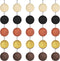 25Pcs Round Wooden Pendant Trays Bezel,5 Colors Blanks Round Wood Cabochon Pendant Trays Bezel Pendant Trays Bezel Pendant Blanks for Crafting DIY...