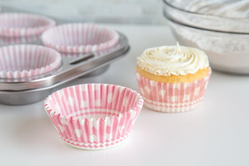 Fox Run Gingham Bunny Paper Muffin and Cupcake Liners, Set of 50 Standard Size Wrappers...