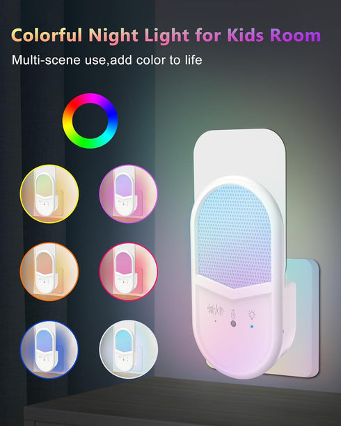 Flying Insect Trap, Remote & Touch Control Fly Trapper, Plug-in Mosquito Killer Indoor Color Changing Night Light, Gnat Moth Catcher 6-Color RGB L...