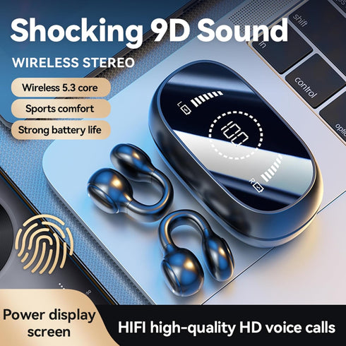 2024 Version True Wireless Bluetooth Earbuds with Charging Case Compatible with Apple & Android, Dual Connect, Built-in Microphone, Stereo Sound i...
