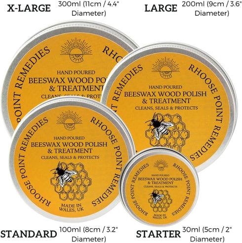 Beeswax Furniture Polish & Conditioner for Wood Enhances the Natural Beauty of Oak Pine Beech & More Seals & Protects for a Perfect Finish Bees Wa...