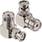 Boobrie L Shape UHF to BNC Connector BNC Male to UHF Female Connector BNC to UHF Right Angle Coax Adapter BNC Male to SO239 90 Degree Coax Cable C...