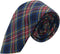 Traditional Navy Blue Tartan Necktie, Check, Plaid...