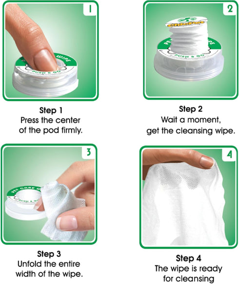 Push and User-Ready, On-The-Go Unscented Dog Wipes, Hypoallergenic Grooming Wipes Cleaning for Easy Use for Paws, Body and Butt, Pet Wipes Good fo...