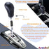 Arenbel Stitched Leather Shifter Stick Knob Replacement Type R Manual Gear Shift Lever Handle Fit Most MT Cars, Black...