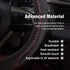 Microfiber Leather Steering Wheel Cover, Steering Wheel Covers with Anti Slip Grip Handle Improves Control, Universal Fit for Most Car Truck SUV, ...