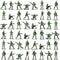 PROLOSO Toy Soliders Green Army Men Action Figures Plastic Army Men Sets Military Toys Various Poses Bulk Pack of 144...