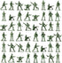 PROLOSO Toy Soliders Green Army Men Action Figures Plastic Army Men Sets Military Toys Various Poses Bulk Pack of 144...