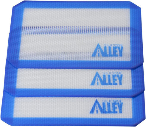 3 Non-stick Silicone Mat Pad, Small Rectangle 5 X 4 Inch, Blue...