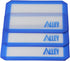 3 Non-stick Silicone Mat Pad, Small Rectangle 5 X 4 Inch, Blue...