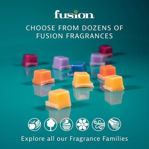 FUSION by Scentsationals Scented Wax Fragrance Melts - Breathe - Wax Cubes Pack, Home Warmer Tart, Electric Wickless Candle Bar Air Freshener, Spa...