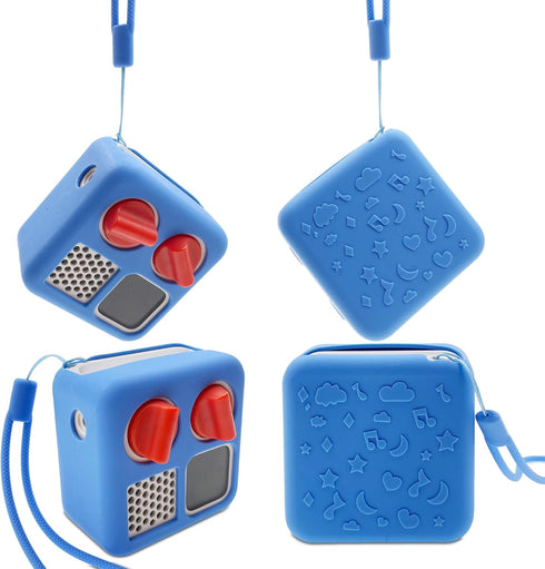 Hard Carrying Case and Silicone Skin Cover for YOTO Mini Screen-Free Bluetooth Audio Player, Compatible Accessories for Yoto Mini Make Your Own Ca...