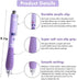 6Pcs Cute Pens Kawaii Gel Pens Retractable Korean Pens Fine Point Smooth Writing Pens 0.5 Black Soft Grip Quick Dry Ink Aesthetic Office School Su...