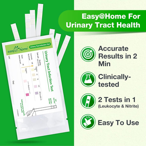 Easy@Home 20 Individual Pouches Urinary Tract Infection FSA Eligible Test Strips (UTI Test Strips) Monitor Bladder or Urinary Tract Issues by Test...