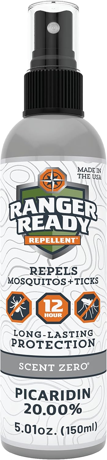 Ranger Ready Picaridin Insect Repellent with Scent Zero - Mosquito Repellent and Tick Spray (5 oz, Pack of 1)...