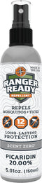Ranger Ready Picaridin Insect Repellent with Scent Zero - Mosquito Repellent and Tick Spray (5 oz, Pack of 1)...