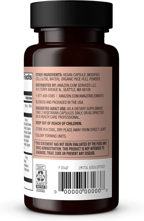 Amazon Elements Whole Food Vitamin C, 60 capsules...